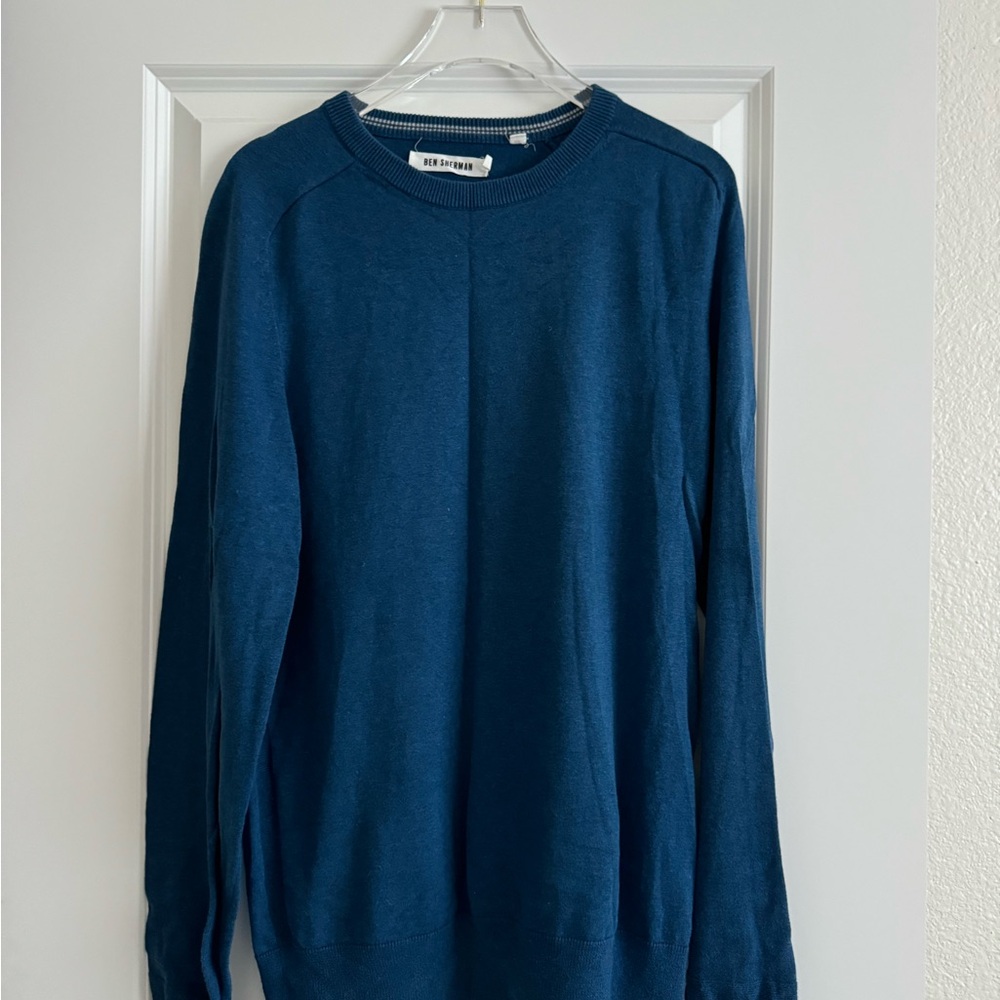 Ben Sherman Men’s Crewneck Sweater in Deep Teal